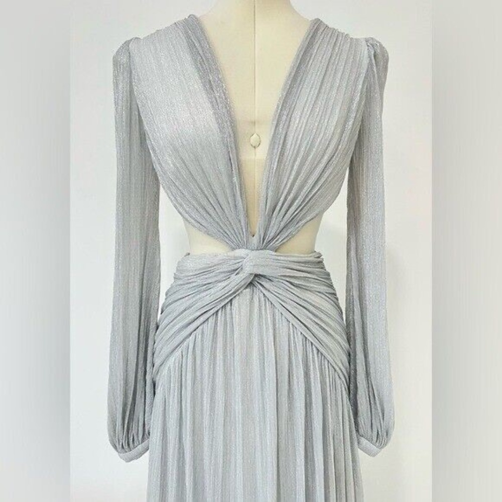 PatBo Metallic Cut Out Mini Dress
